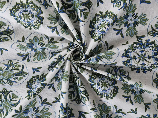 Blue_Cotton_Heritage_Lattice_Double_Bedsheet_With_Pillow_Cover_120X120_Cm